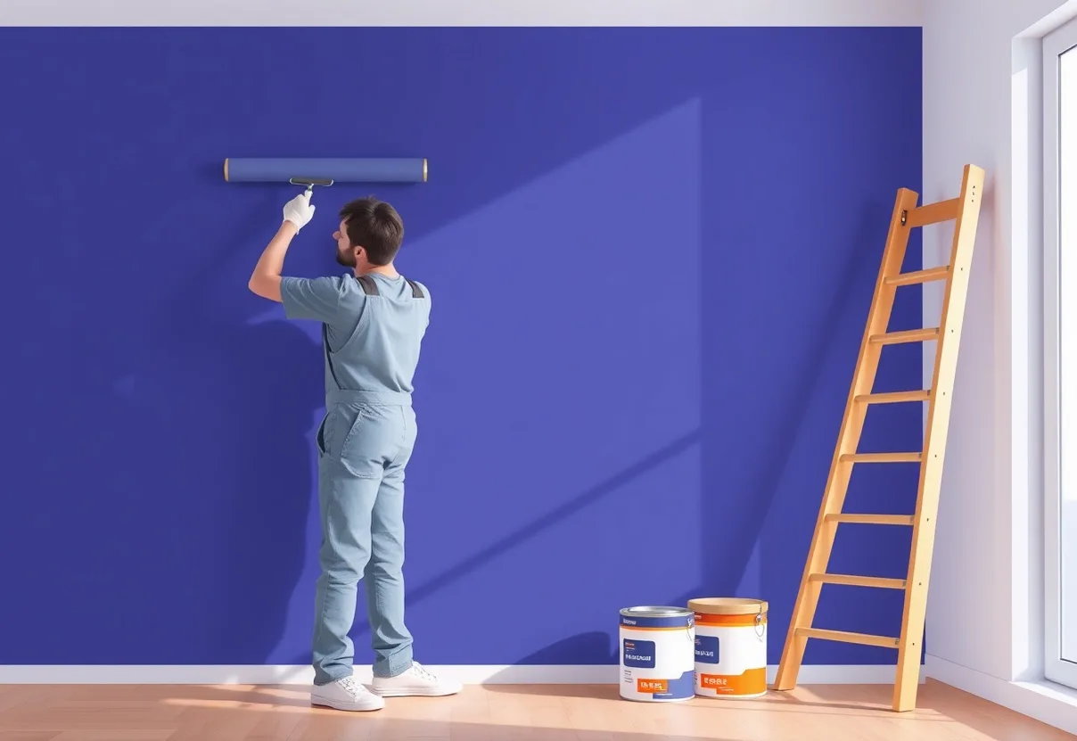 Peintre Persan 95340 en intervention sur un chantier